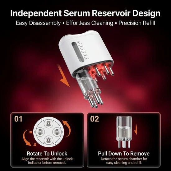 VeloraRoot Scalp Revival Massager - Red Light Vibration Scalp Massage Comb for Healthier-Looking, Fuller-Looking Hair
